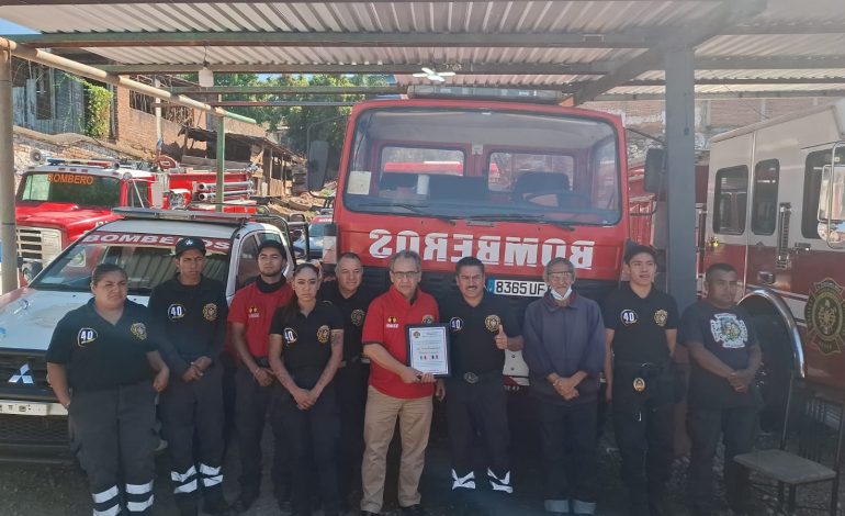 Francia y Zitácuaro reactivan alianza en favor del cuerpo de bomberos