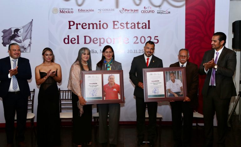 Entrega Cecufid Premio Estatal del Deporte 2025 a la patinadora Naim Bucio