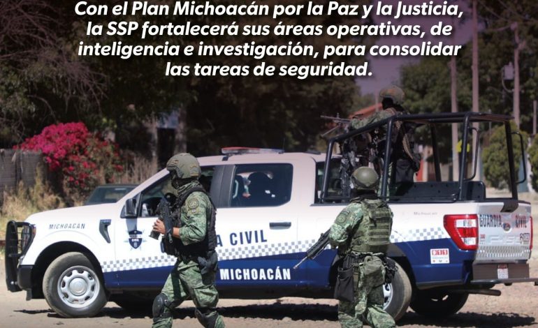 Plan Michoacán fortalece a la SSP con tecnología y equipamiento estratégico