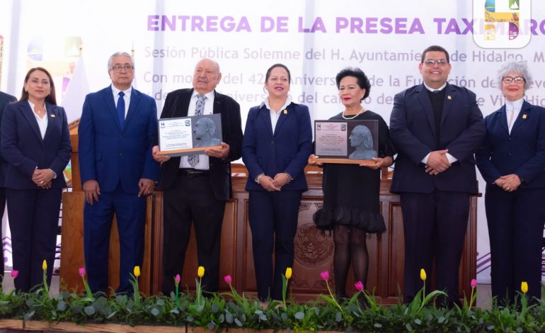 El Ayuntamiento de Hidalgo, llevó a cabo la Sesión Publica Solemne conmemorativa de la Fundación Taximaroa y el  Aniversario del cambio de Topónimo de Villa Hidalgo a Ciudad Hidalgo.
Así como la Entrega de la Presea Taximaroas-Hidalgo 2025.