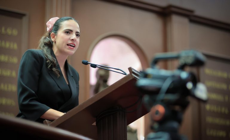 Desde el Poder Legislativo  aportaremos lo que el Plan Michoacán por la Paz y la Justicia requiera para lograr la tranquilidad que Michoacán necesita: Presidenta del Congreso