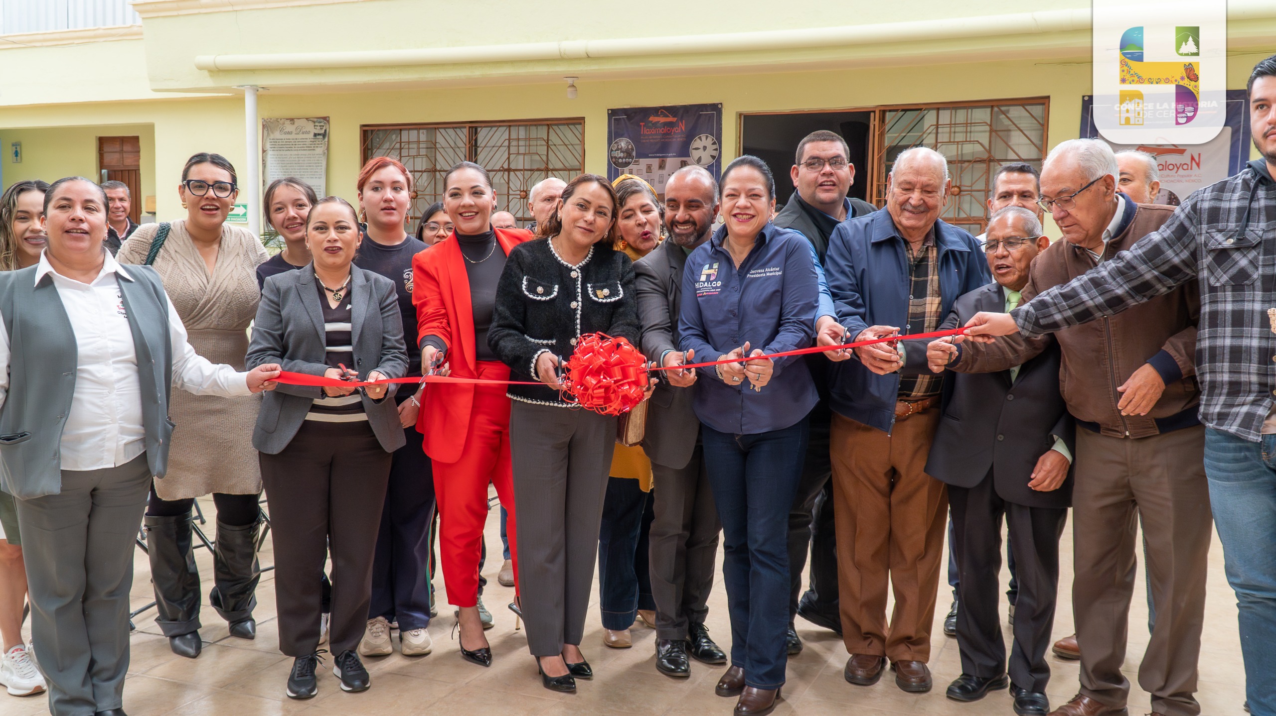 Jeovana Alcántar, inauguró la Segunda Etapa de la Techumbre del Museo Tlaximaloyan.