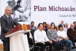 Presentan Bedolla y Sheinbaum Plan Michoacán por la Paz y la Justicia.