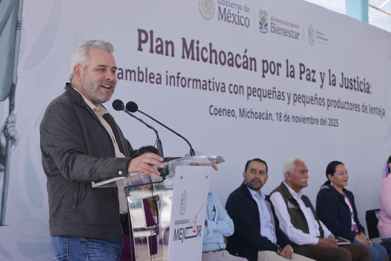 Precios justos para la lenteja michoacana; Federación y Estado comprarán grano a productores: Bedolla.