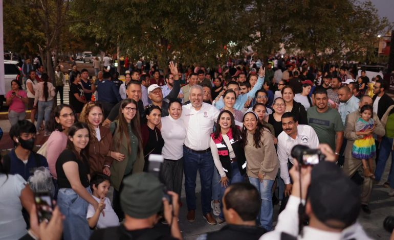 Bedolla inaugura macroglorieta de Villas del Pedregal, un espacio para la convivencia al poniente de Morelia.