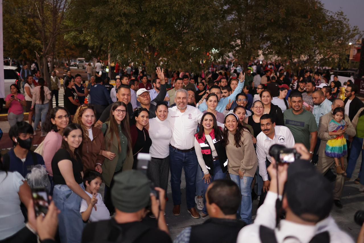 Bedolla inaugura macroglorieta de Villas del Pedregal, un espacio para la convivencia al poniente de Morelia.