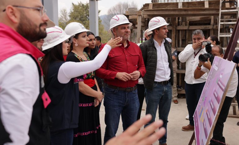 Supervisa Bedolla construcción del DIF Uruapan; registra 72% de avance.