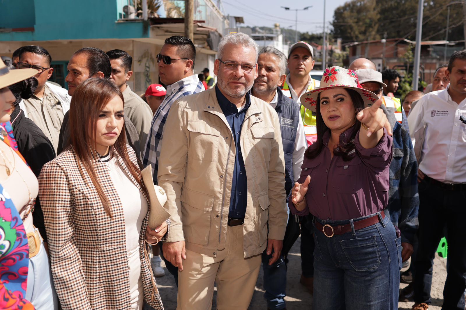 ¡En su primer acto público! Grecia Quiroz y Bedolla inauguran juntos Mercado Poniente en Uruapan