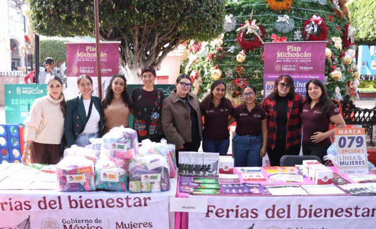 Seimujer refuerza acceso a derechos en Puruándiro durante la Feria del Bienestar