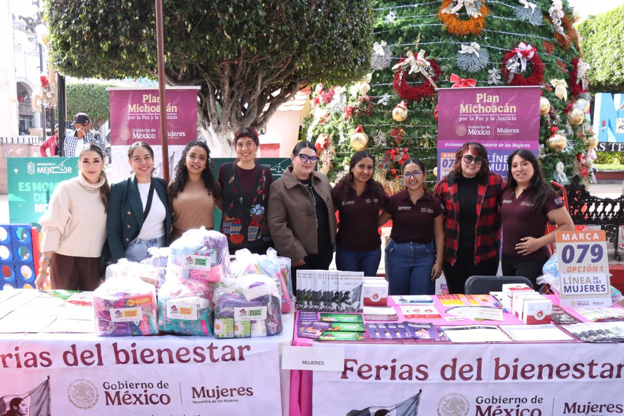 Seimujer refuerza acceso a derechos en Puruándiro durante la Feria del Bienestar