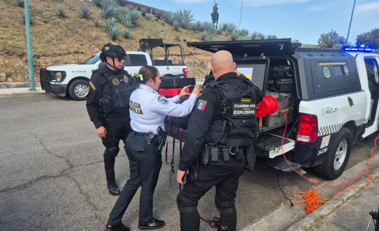 Guardia Civil neutraliza granada de gas, fue localizada en excavación por construcción