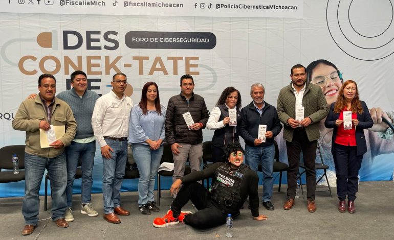 Fortalece FGE Michoacán, acciones preventivas para el uso adecuado de las redes sociales con estudiantes del CBTIS 181, en Paracho