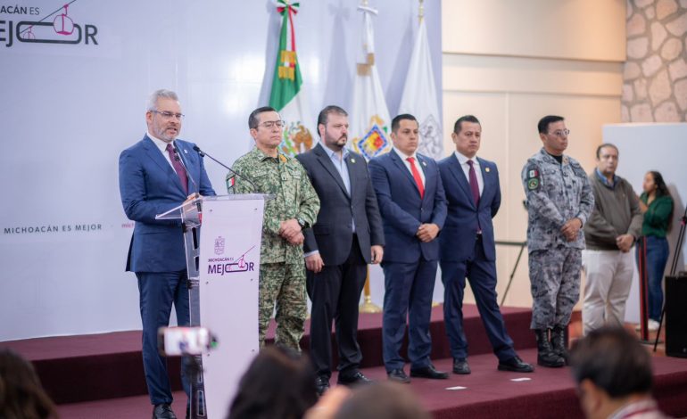 Plan Michoacán logra la cifra de homicidios más baja en 10 años: Bedolla