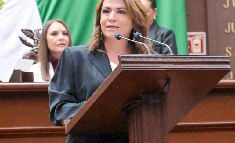 Llama Fabiola Alanís desde el Congreso de Michoacán a no regatear el apoyo al Plan Michoacán