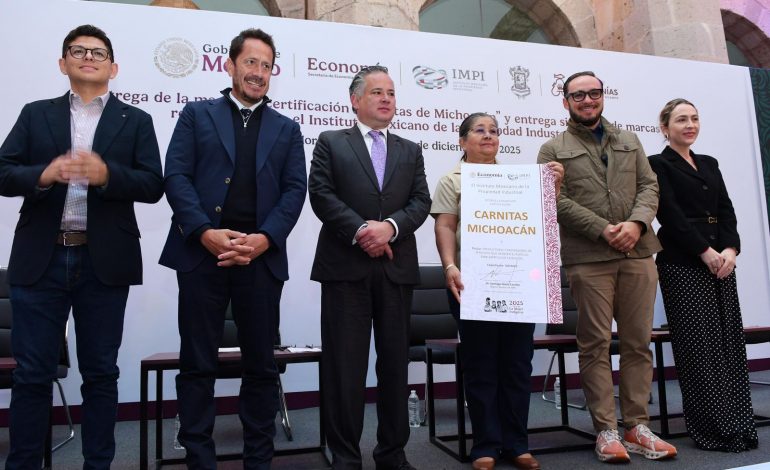 Sedeco e IMPI oficializan la marca de certificación «Carnitas de Michoacán»