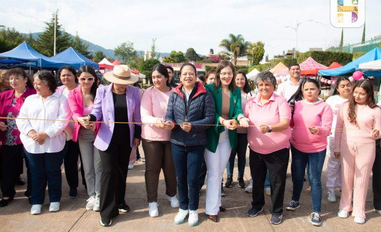 ​Jeovana Alcántar, inauguró el Bazar “Mujeres Ciudad Hidalguenses Creciendo Juntas.