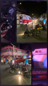 Dos motociclistas resultan lesionados en distintos accidentes registrados en Zitácuaro.