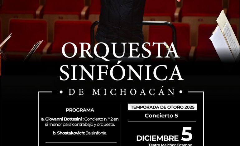 Osidem interpretará a Bottesini y Shostakovich en su quinto concierto de temporada