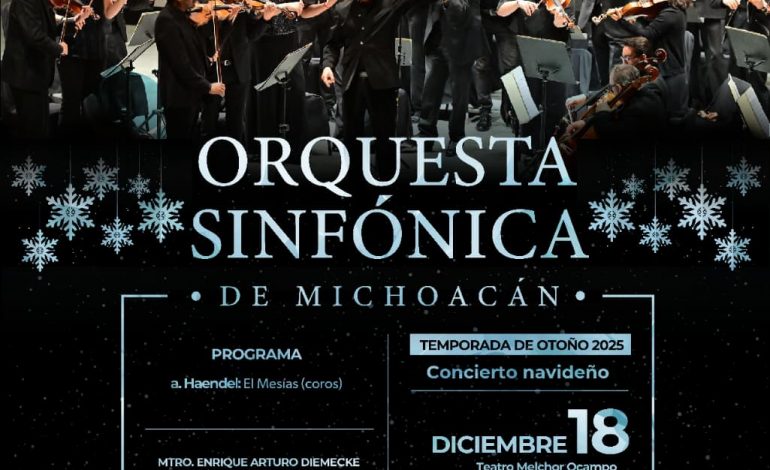 No te pierdas el concierto navideño de la Osidem este jueves en el Teatro Ocampo