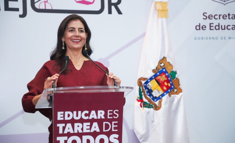 Plan Michoacán, eje estratégico para la transformación educativa: Gabriela Molina