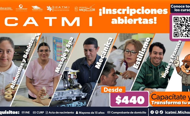 Icatmi ofrece más de 850 cursos en todo Michoacán