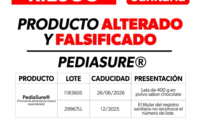 Emite Cofepris alerta sanitaria por alteración y falsificación de productos PediaSure