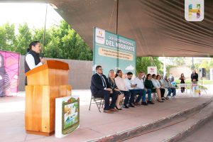 ​Jeovana Alcántar encabezó el acto conmemorativo del Día Internacional del Migrante.