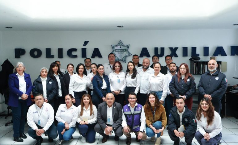 Policía Auxiliar fortalece capacidad de atención y respuesta con enfoque de género
