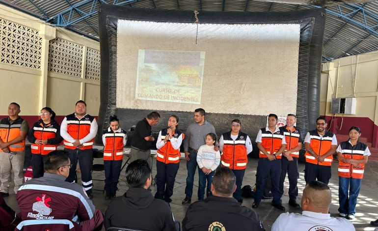 Policía Municipal de Irimbo participa en curso de Comando de Incidencias