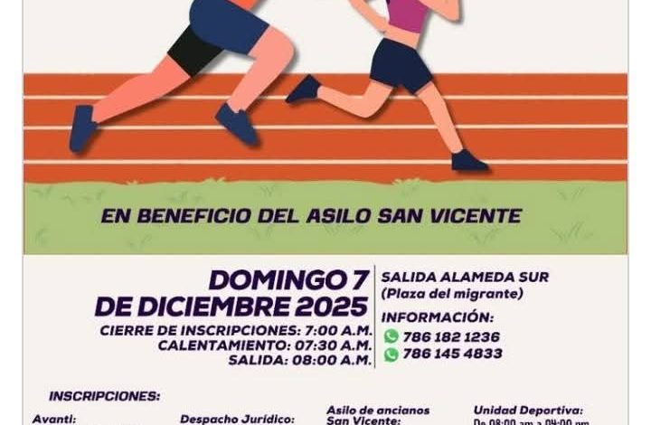 Convocan a participar en la carrera atlética “Huellas en el Alma”.