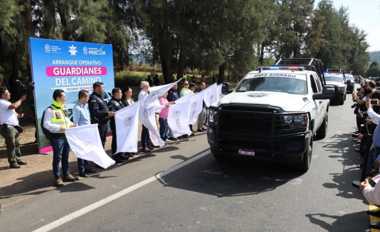 Arranca Bedolla operativo Guardianes del Camino para reforzar la seguridad en región Los Reyes-Jacona