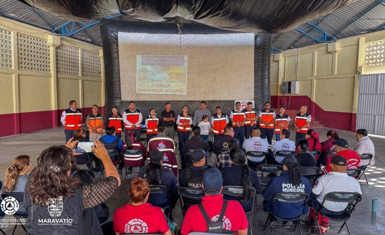 Elementos de Protección Civil de Ciudad Hidalgo acudieron a capacitación en Maravatío