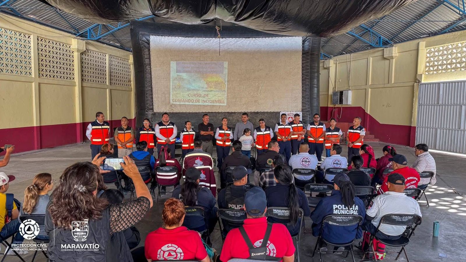 Elementos de Protección Civil de Ciudad Hidalgo acudieron a capacitación en Maravatío