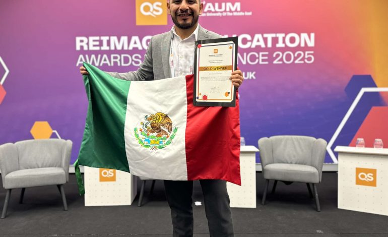 Zitacuarense es premiado en Londres por proyecto que transforma la educación con IA