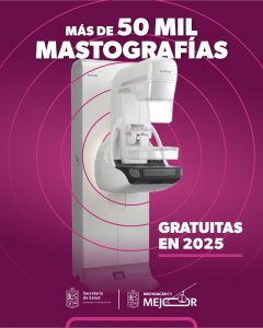 Más de 50 mil mujeres beneficiadas en 2025 con mastografías gratuitas: SSM