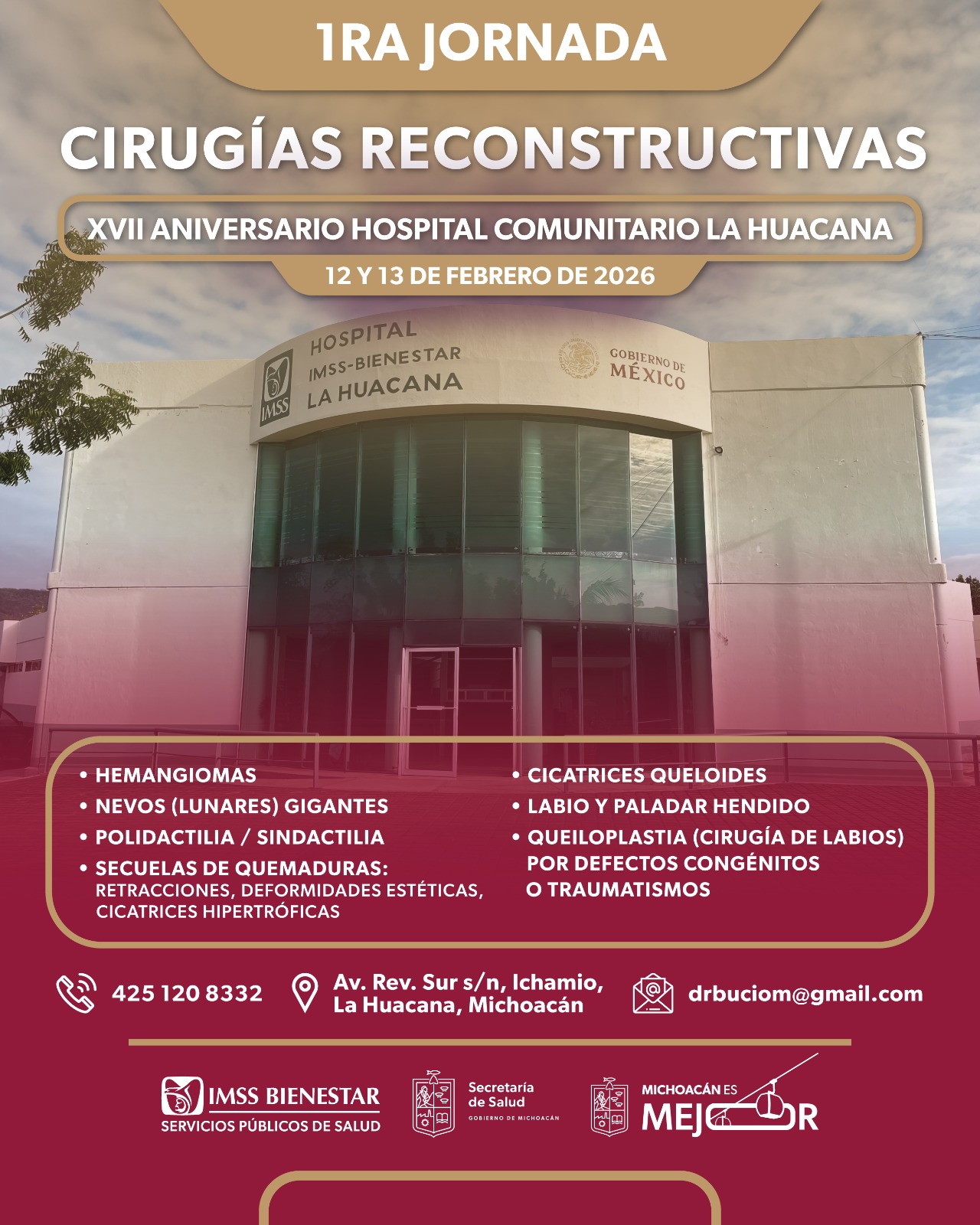 SSM realizará jornada gratuita de cirugías reconstructivas en La Huacana