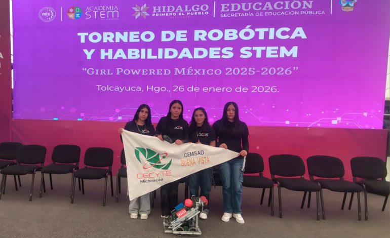 Alumnas del Cecytem van por el pase al mundial de robótica