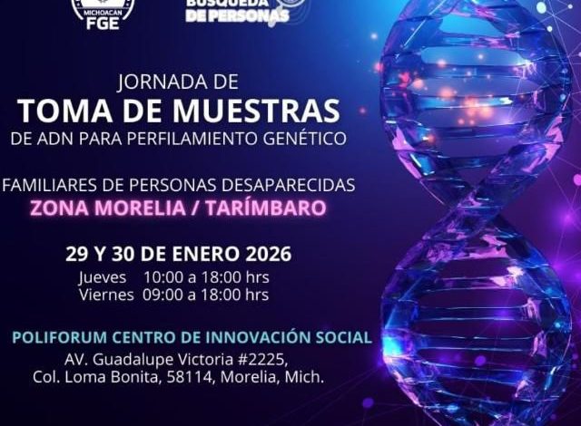 FGE invita a participar en la 1ª Jornada de Toma de Muestras de ADN