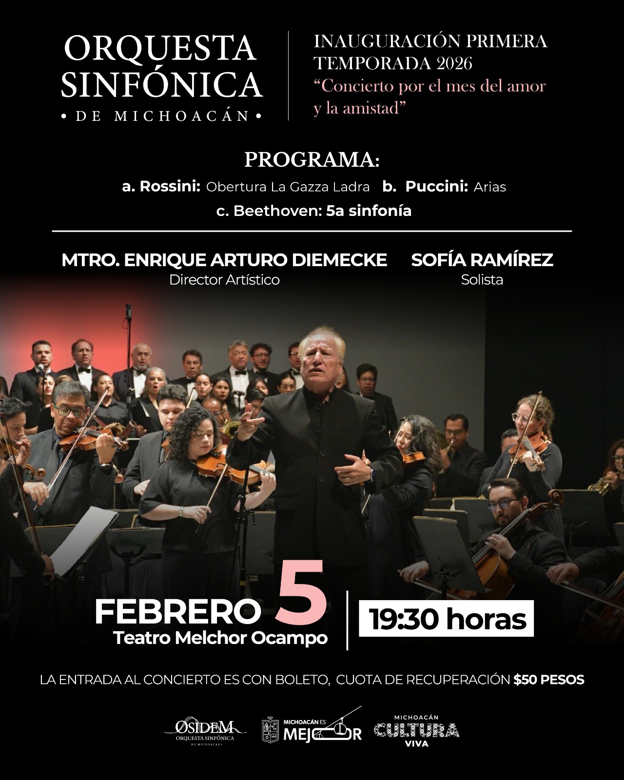 Osidem arranca su temporada 2026 con un concierto dedicado al amor