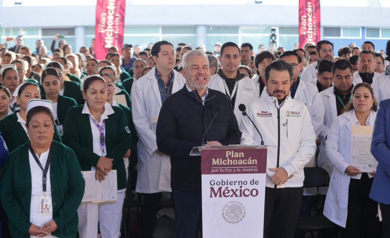 Inversión de 660 mdp del IMSS en Lázaro Cárdenas salda deuda histórica con miles de familias: Bedolla