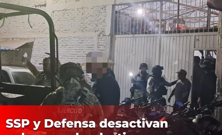 SSP y Defensa desactivan palenque clandestino en Zamora
