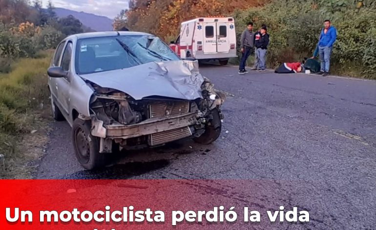 Un motociclista perdió la vida tras participar en un choque frontal contra un vehículo particular