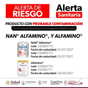 Cofepris emite alerta sanitaria por lotes de fórmula infantil Nestlé: SSM