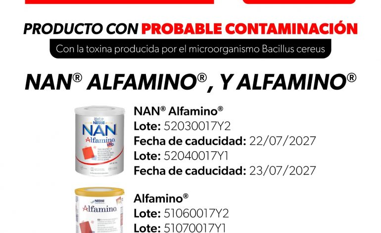 Cofepris emite alerta sanitaria por lotes de fórmula infantil Nestlé: SSM
