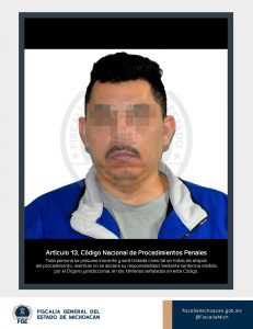 Fiscalía General recibe extradición de Francisco Martín “N”, presunto responsable de secuestro cometido en Ziracuaretiro