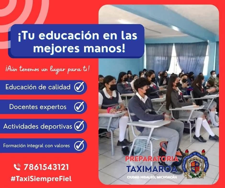 En prepa Taximaroa inicio el período de prescripciones