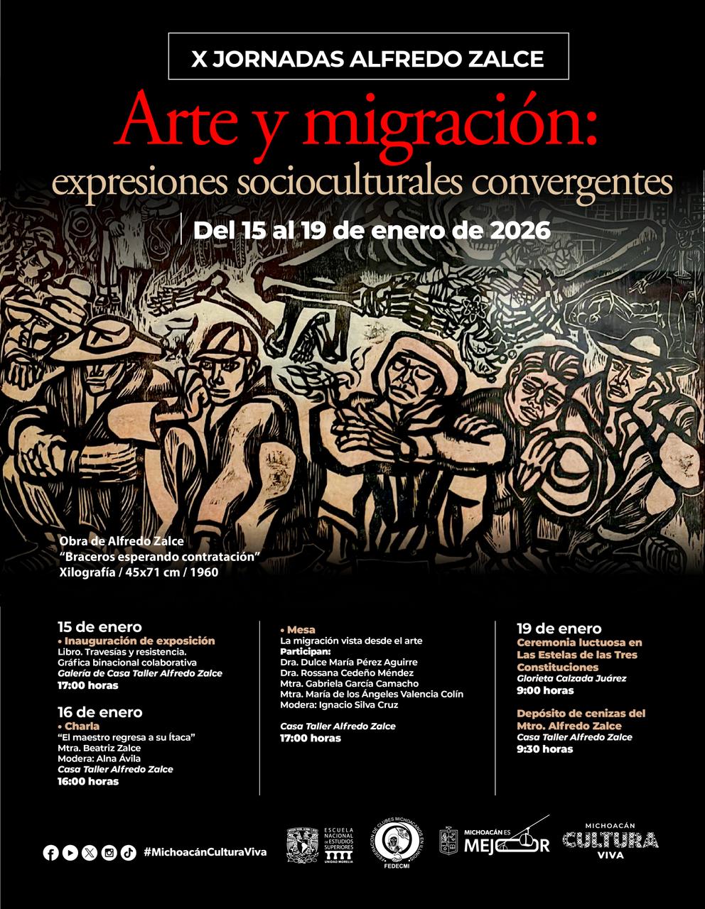 Secum conmemora aniversario luctuoso de Alfredo Zalce con jornadas sobre arte y migración