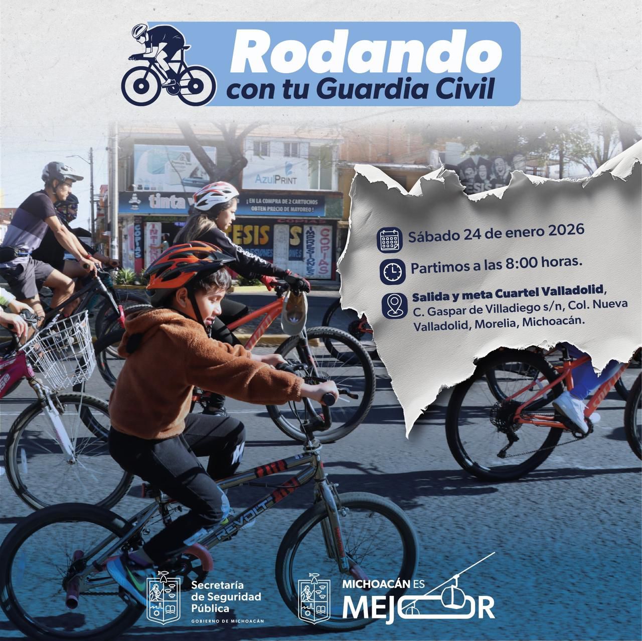 SSP invita a Rodando con tu Guardia Civil, el próximo sábado 24 de enero