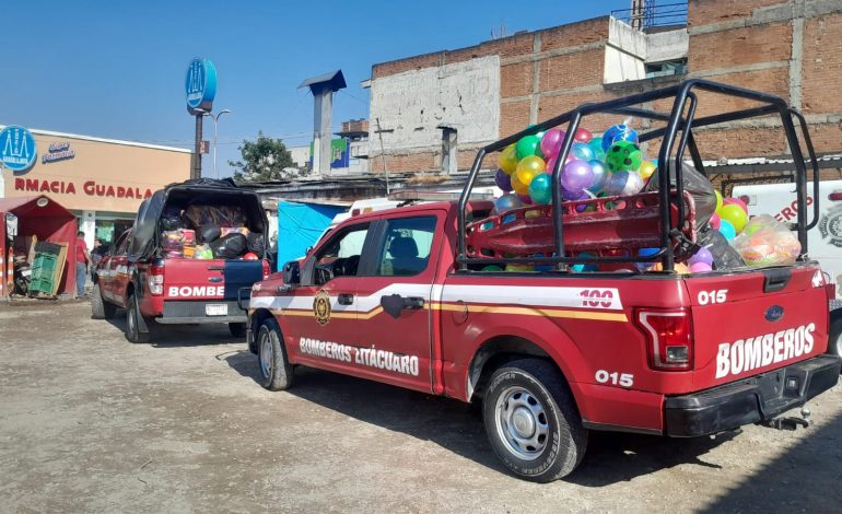 Bomberos Zitácuaro agradecen apoyo ciudadano en campaña “Un Rey Mago junto a Bomberos”
