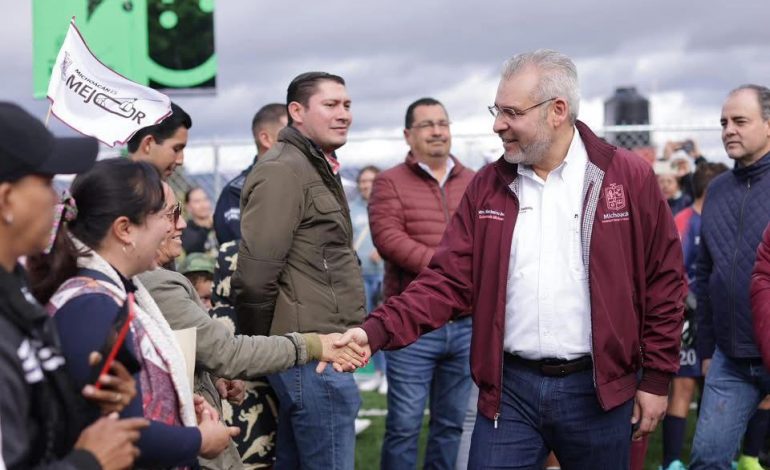 Inversión histórica de 94 mdp en deporte y prevención del delito en 41 municipios: Bedolla